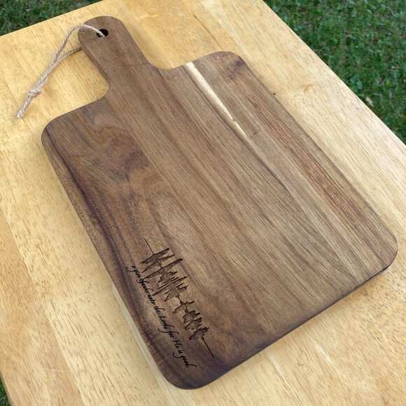 O Give Thanks Unto The Lord For He Is Good Soundwave Cutting Board - Picture 6 of 6